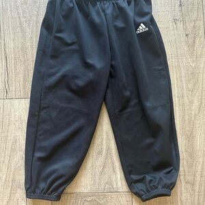 Adidas Kids Black Baseball/Softball Pants